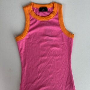 Vici Pink and Orange Tank Top